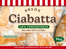 BredX Ciabatta 2.5% Concentrate 8kg
